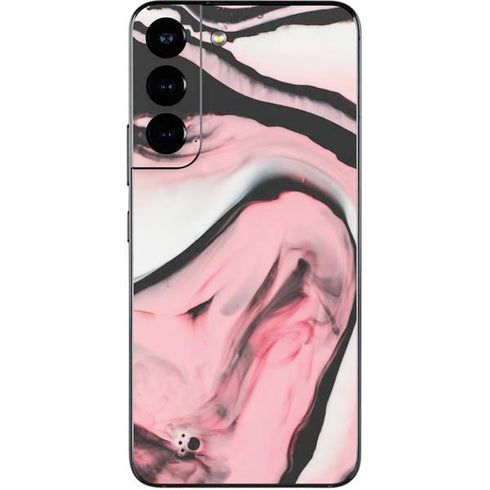 Pink Marble Ink Galaxy S22 Skin